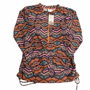 Micosuza/Women's Long Sleeve Rashguard 1/4 Zip Front Sun Protection/Size: XL